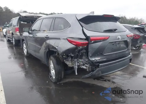 2020 Toyota Highlander L z USA, uszkodzony, nr VIN 5TDCZRAH9LS506245
